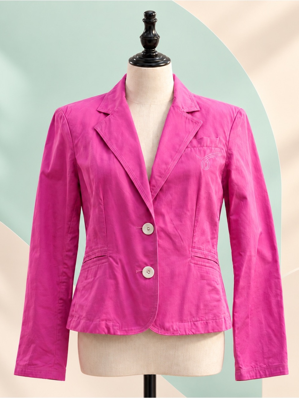 Robert Graham Fuchsia Magenta Blazer Women’s M Colorful Lined Jacket